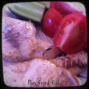 Pan fried fish