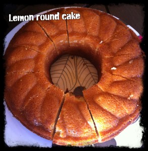 Lemon round Cake